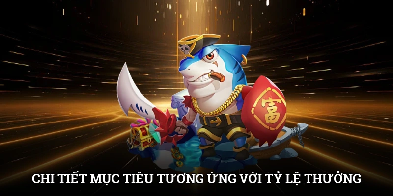 Bắn cá H5 - Trải Nghiệm Game Đại Dương Nhận Thưởng Lớn 4 Chi tiết mục tiêu tương ứng với tỷ lệ thưởng