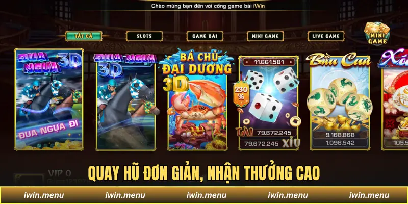 IWIN 13 Quay hũ đơn giản, nhận thưởng cao